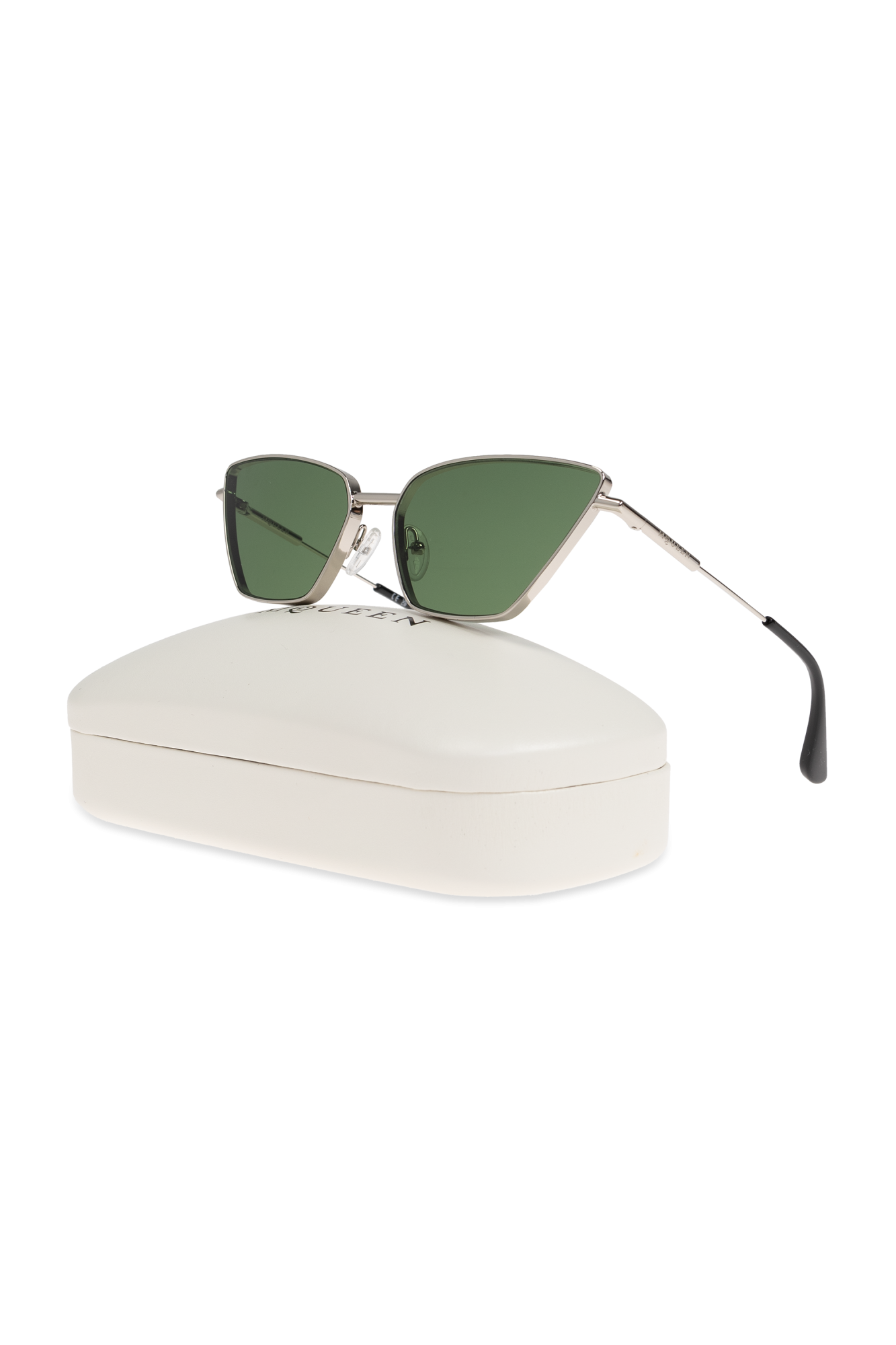 サングラス ALEXANDER MCQUEEN SILVER L SUNGLASSES Silver Sunglasses Alexander McQueen - Vitkac Canada